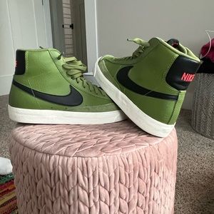 Green Nike Blazers